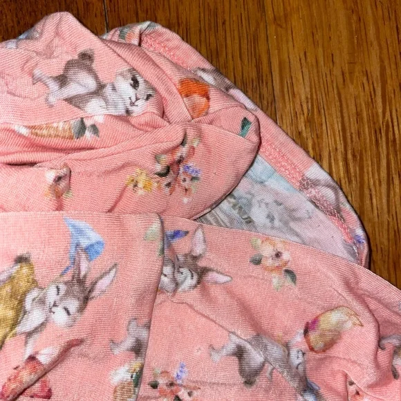 Posh peanut vintage bunnies butterfly bamboo pjs 2 piece set long sleeve pants - Picture 4 of 4
